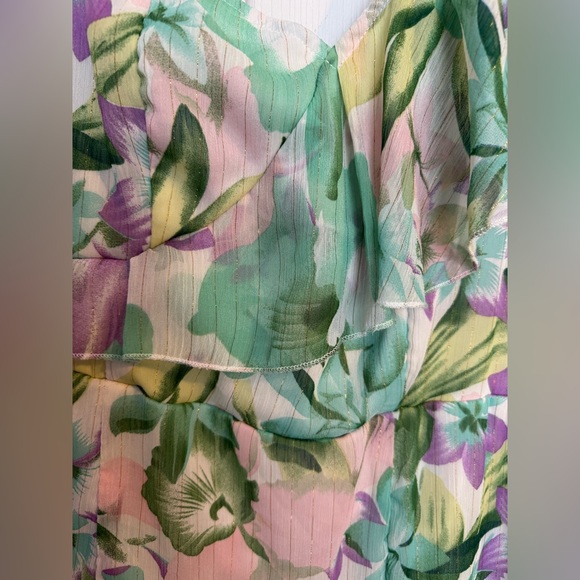 Floral One-Shoulder Dress 2/3X - Picture 5 of 14